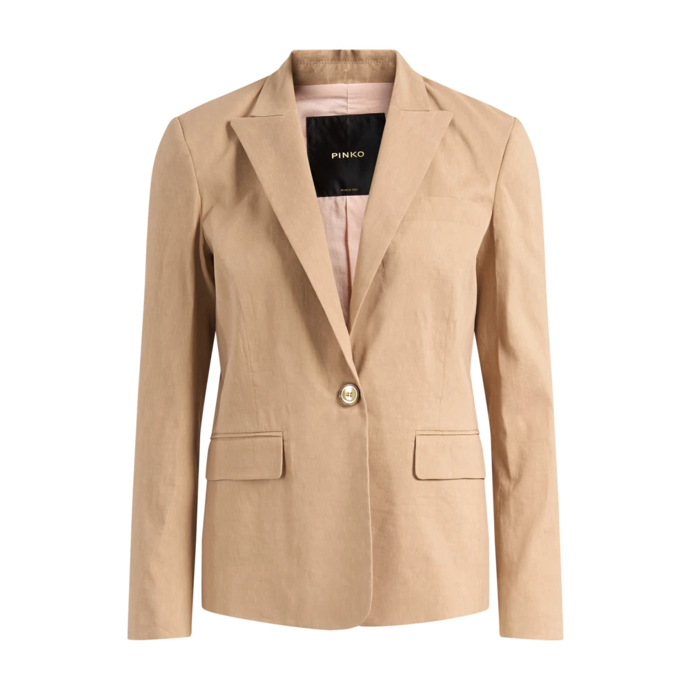 Pinko Women's Beige Freda Jacket - Blazers - Xl - Jackets