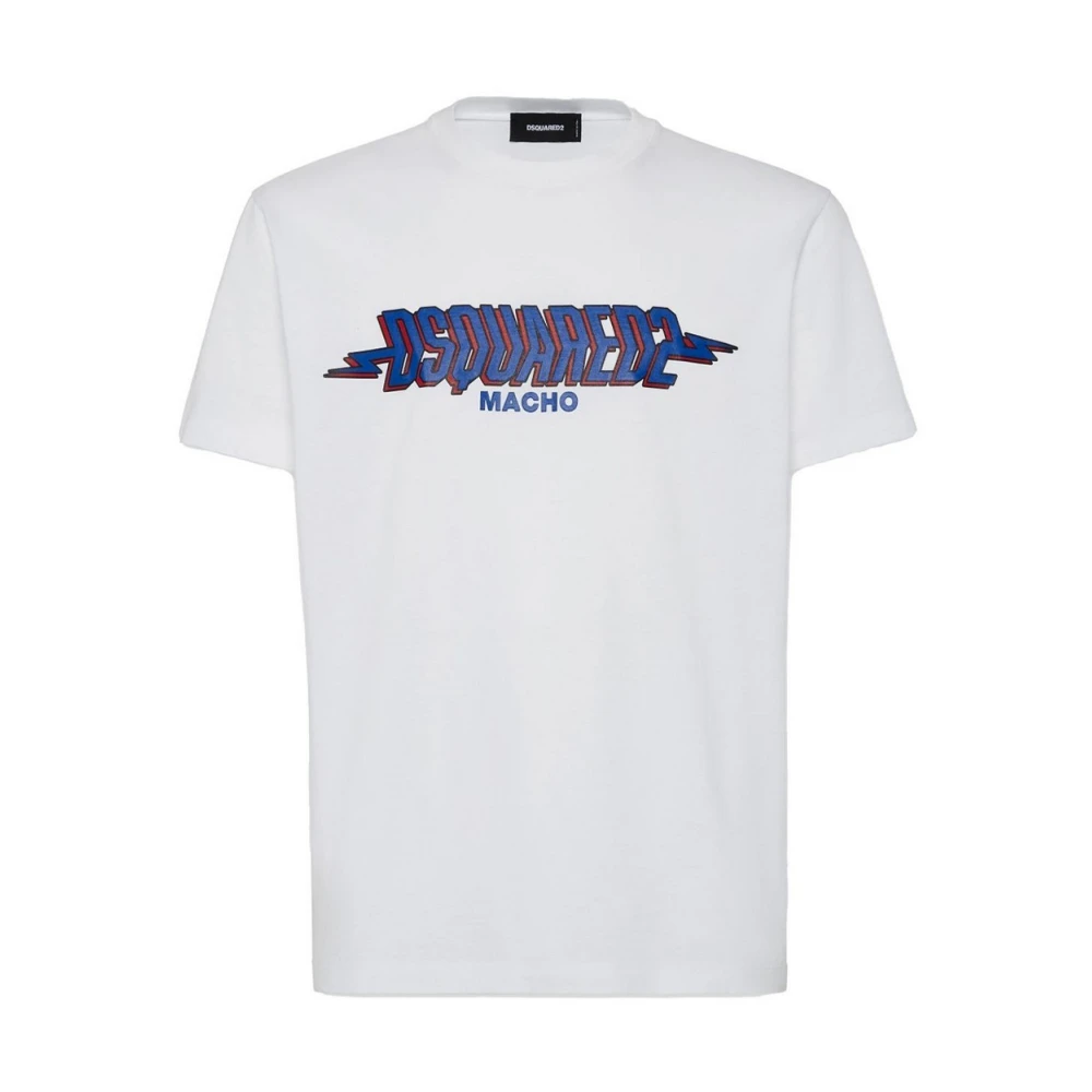 Dsquared2 Men's White T-Shirts, Xl, Macho T-Shirt