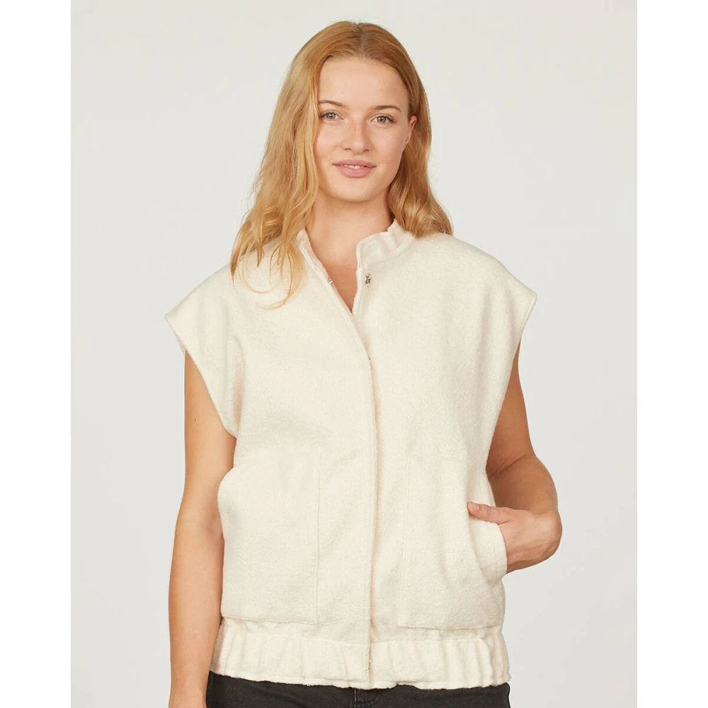 Sisters Point Stijlvolle Jas Giza-Ve Beige Dames