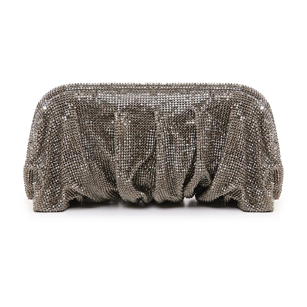 Benedetta Bruzziches Grijze Mesh Clutch Tas Gemaakt in Italië Gray Dames