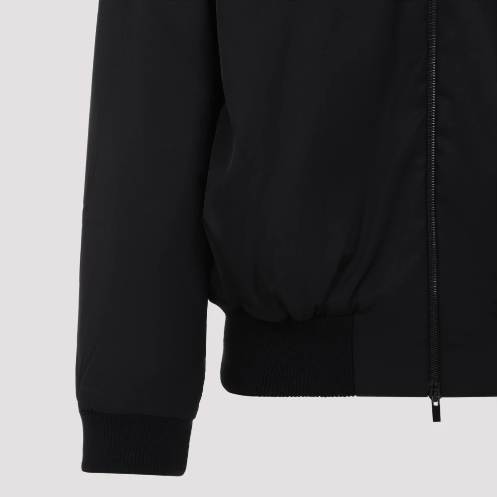 Fear Of God Zwarte High Neck Bomber Jas Black Heren