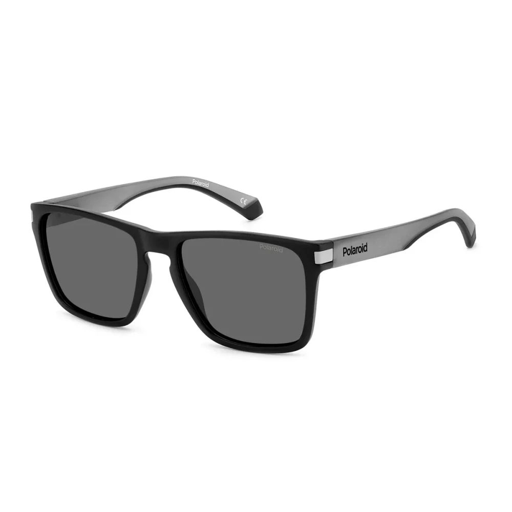 Polaroid Unisex Black Square Polarized Sunglasses In