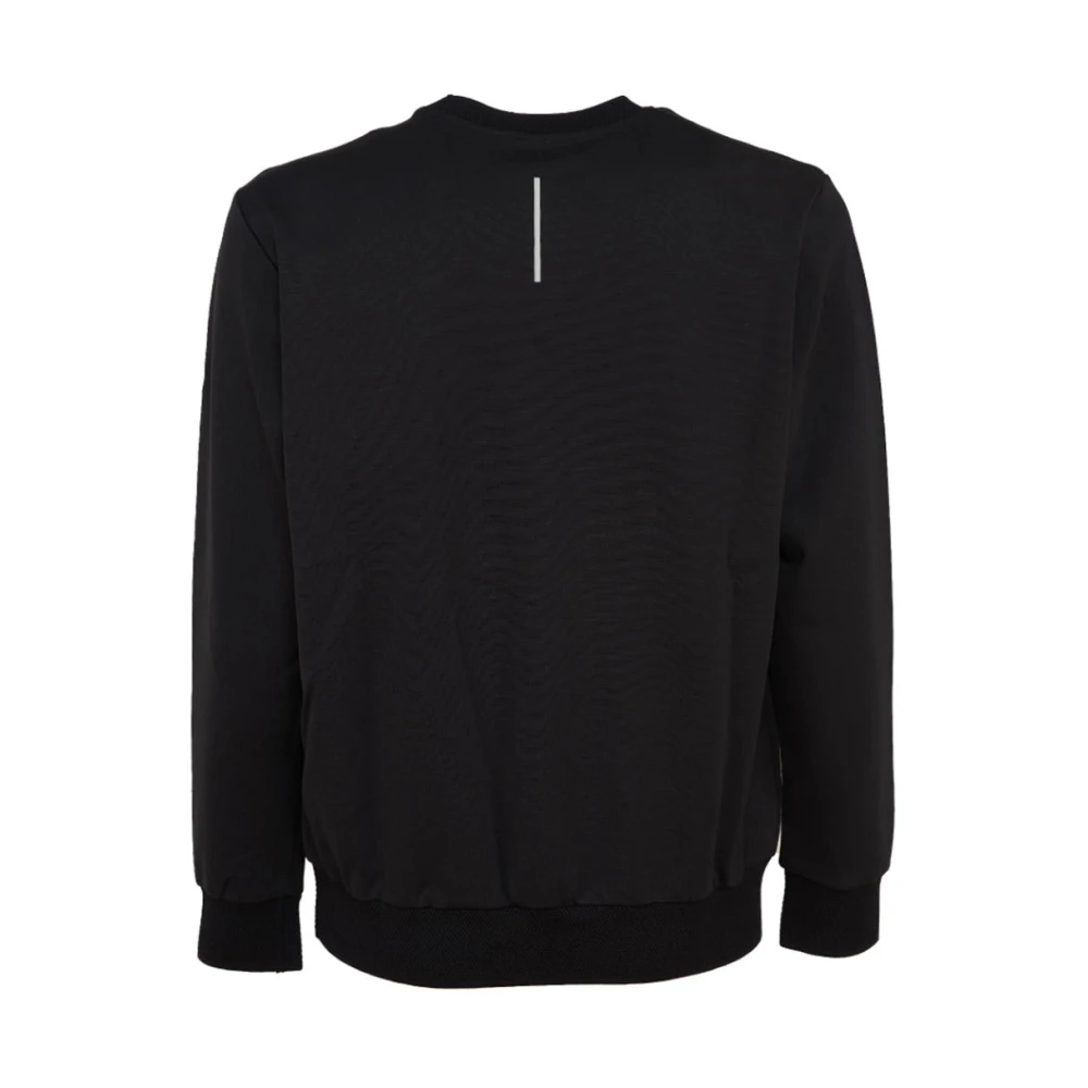 People of Shibuya Technische stof crewneck sweatshirt met logo Black Heren