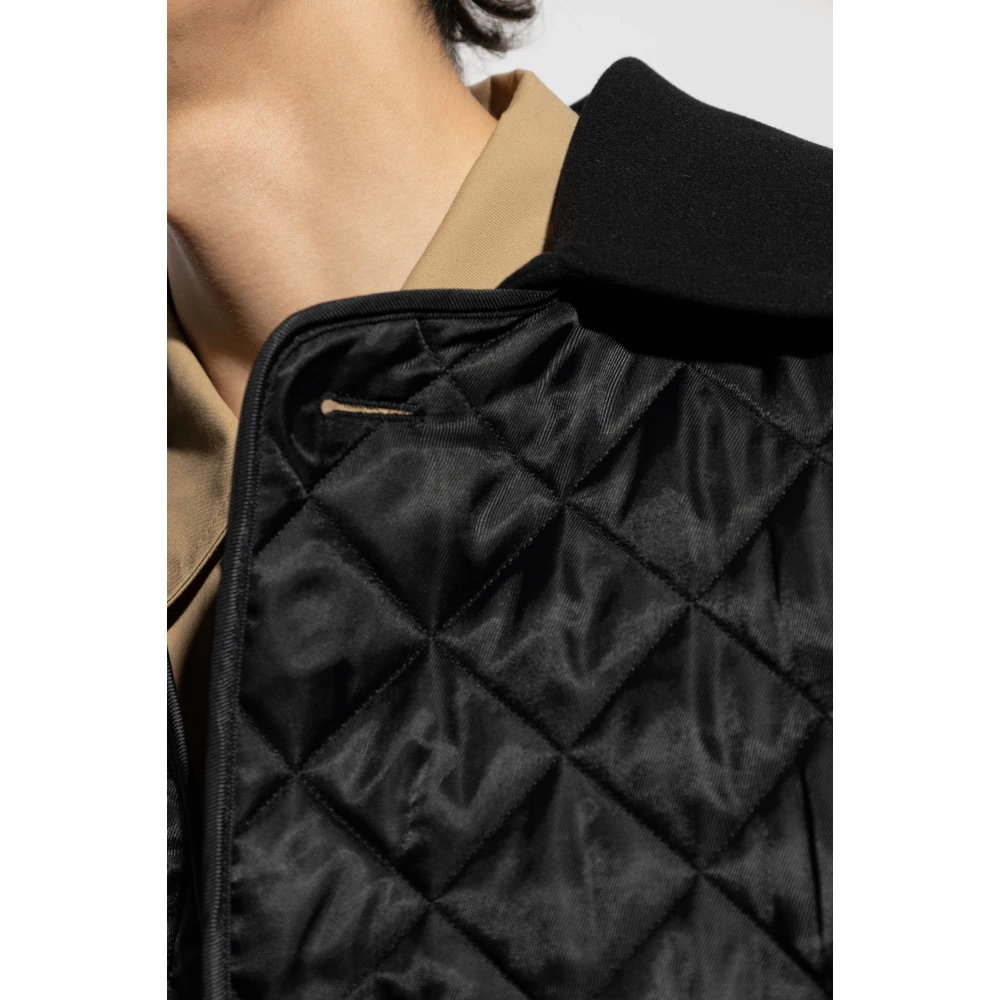 Jil Sander Gewatteerde jas Black Heren