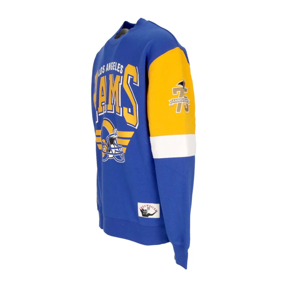 Mitchell & Ness NFL Los Angeles Rams Crewneck Sweatshirt Blue Heren