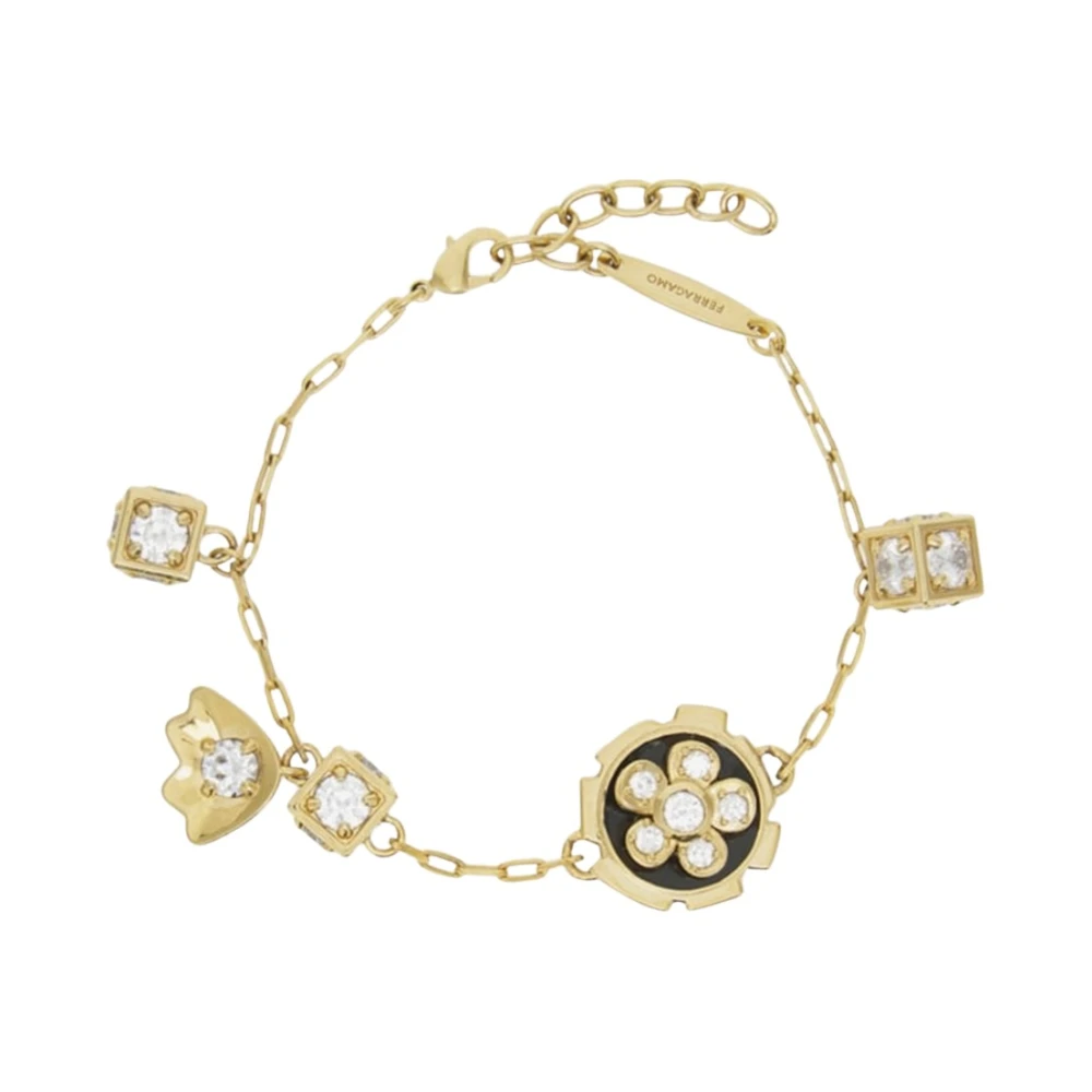 Ferragamo Women's Yellow Bracelets, One Size, Charm Bracelet