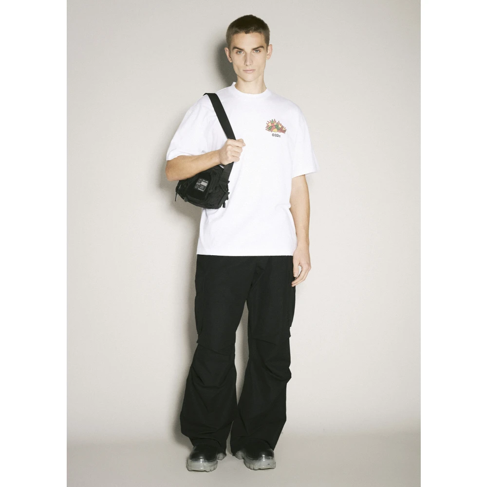 032c Grafische Fruitprint Katoenen T-shirt White Heren