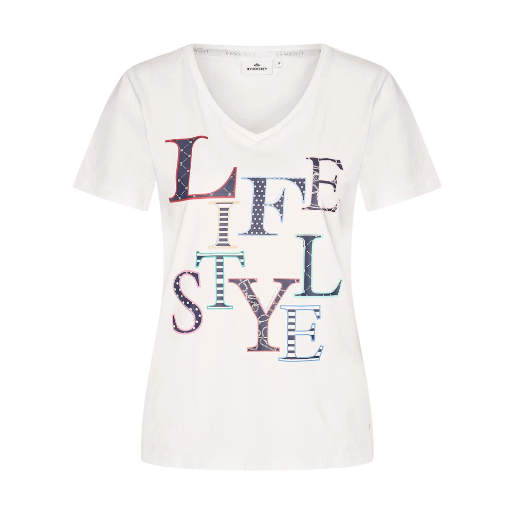 HV Polo Korte Mouw Top Zena White Dames