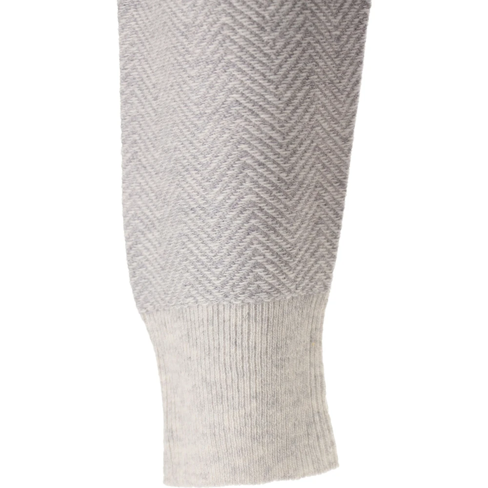 Brooksfield Round-neck Knitwear Gray Heren