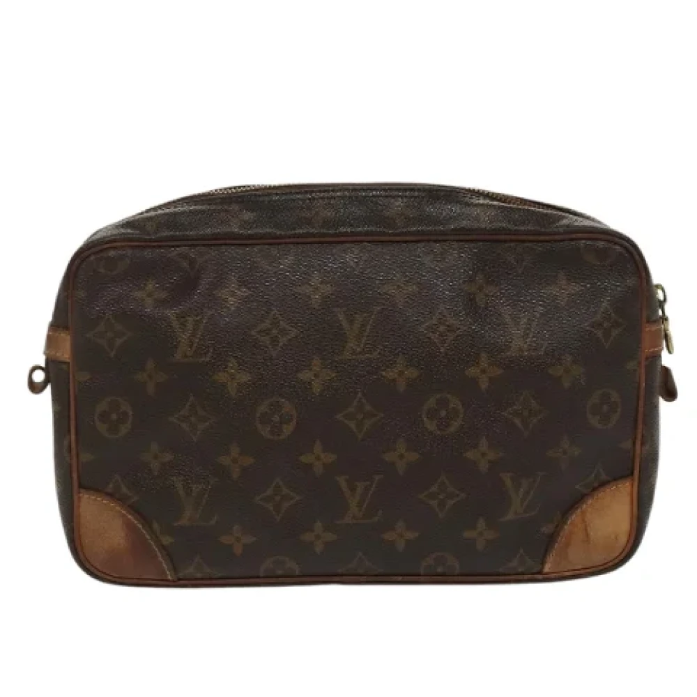 Louis Vuitton Vintage Pre-owned Canvas clutches Brown Dames