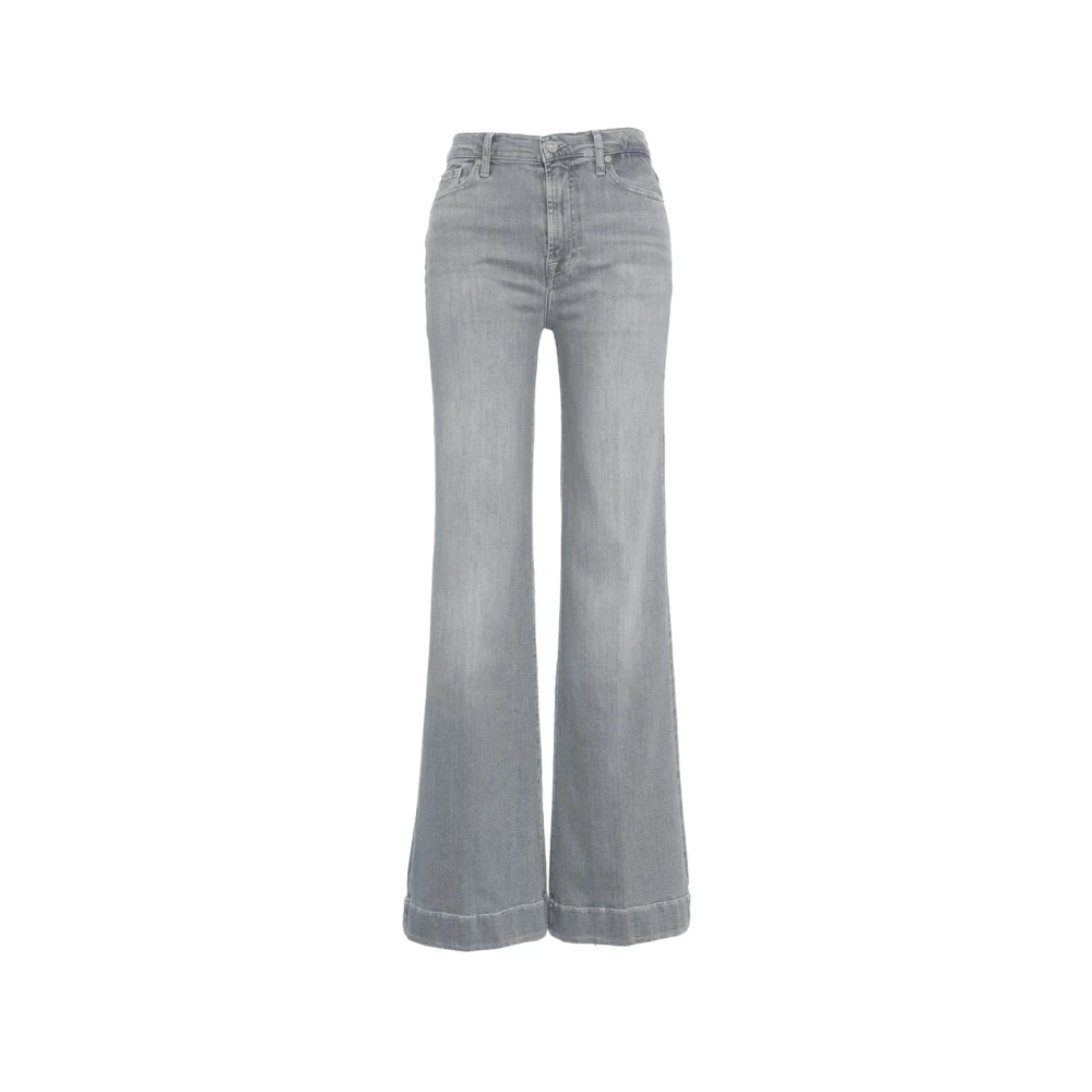 Grå Flared Jeans Modern Dojo Stil