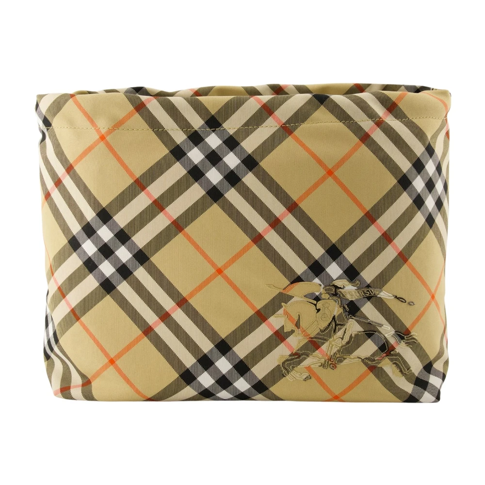 Burberry Geruite Vintage Clutch Beige Heren