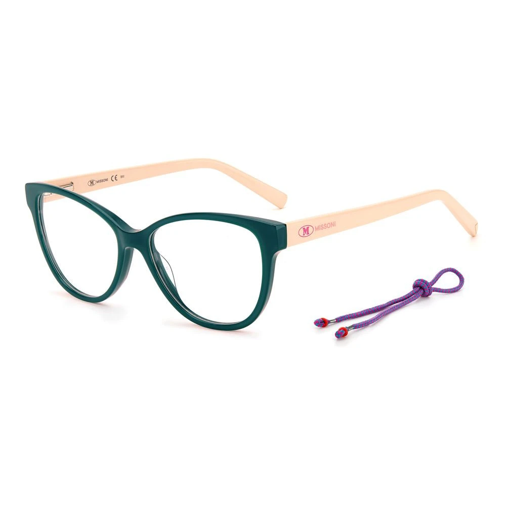 M Missoni Women's Green Glasses, One Size, Mmi-0075 Iwbf315 Optical Frame