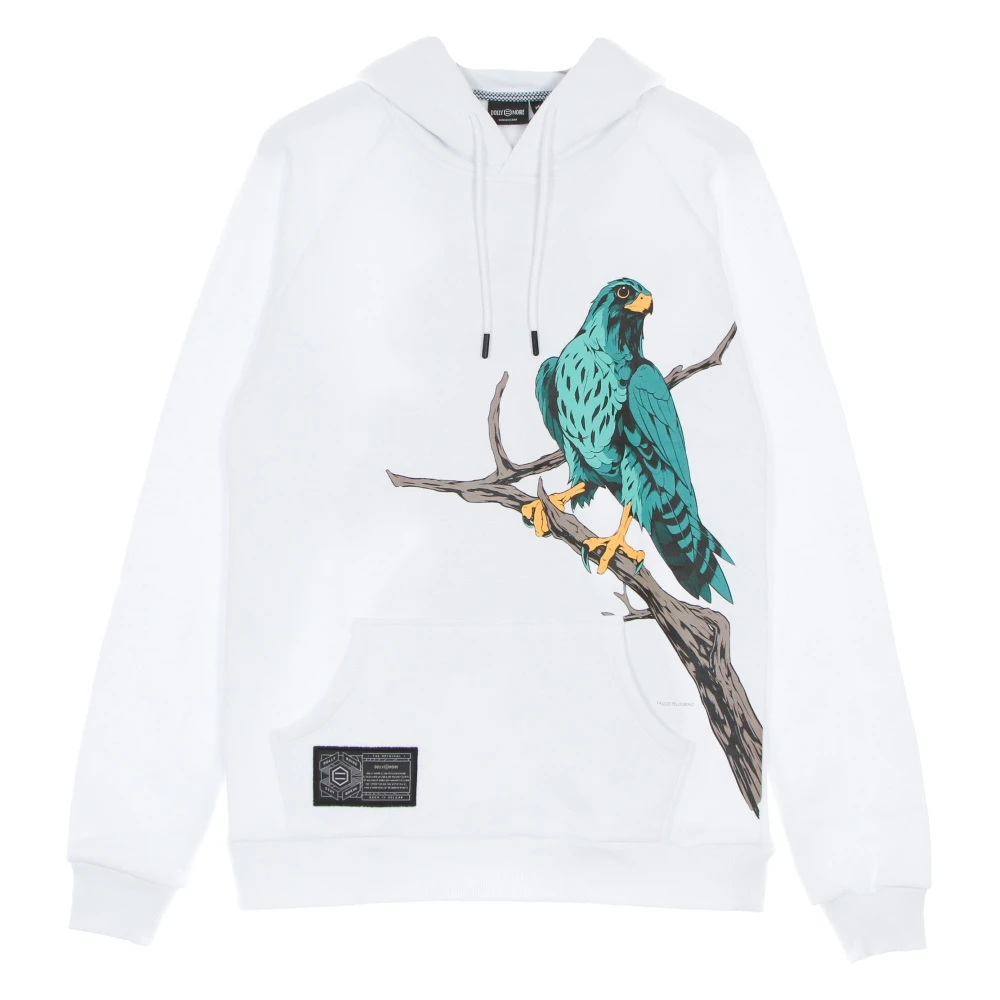 Dolly Noire Witte Peregrine Falcon Hoodie White Heren