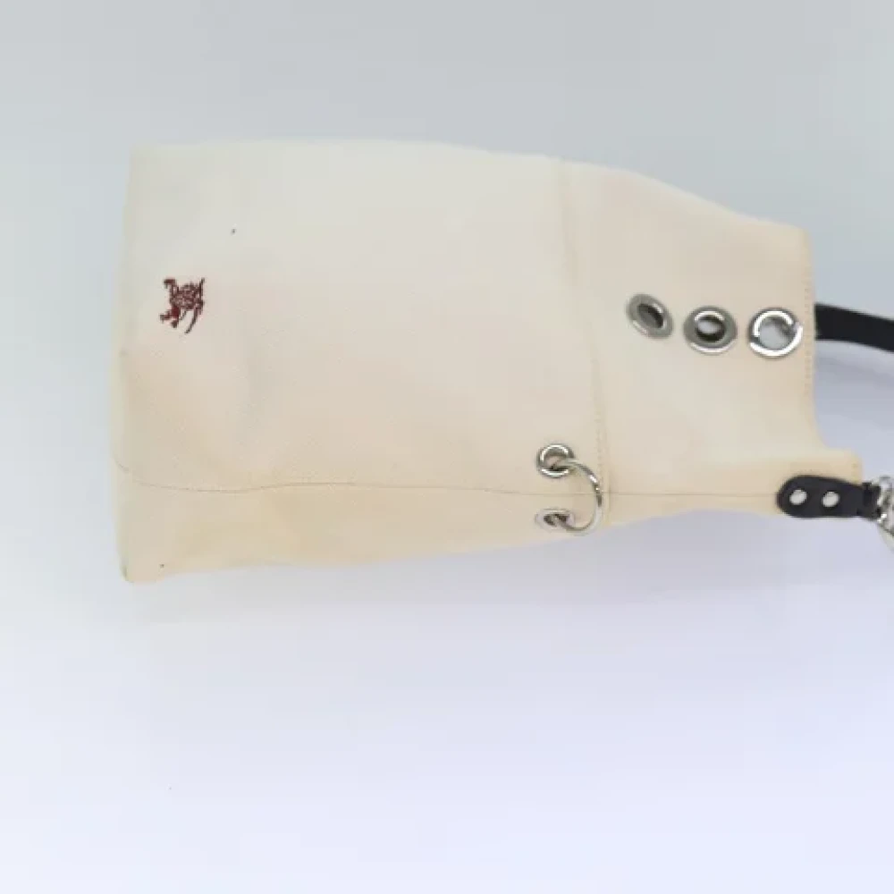 Burberry Vintage Pre-owned Canvas shoulder-bags White Dames