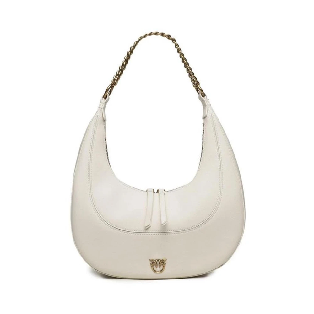 pinko Luxe leren handtas Damescollectie White Dames