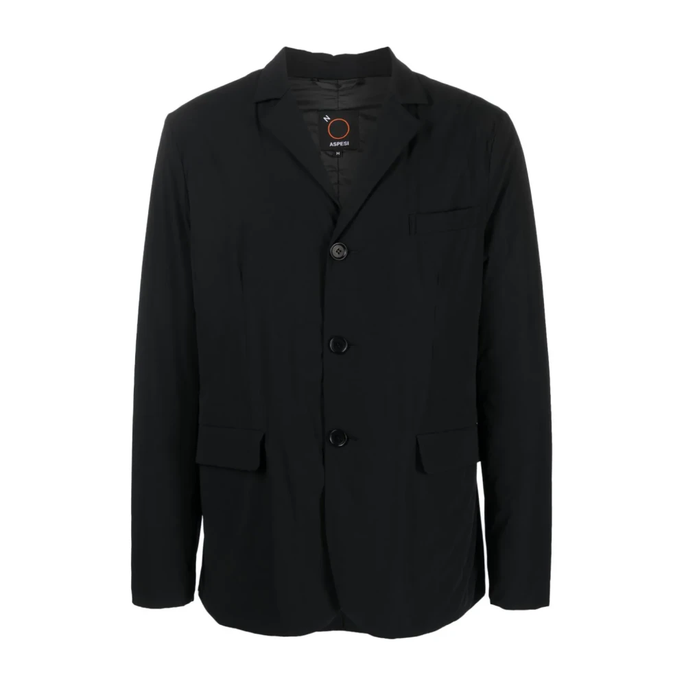 Aspesi Nylon Paperino Blazer Black Heren