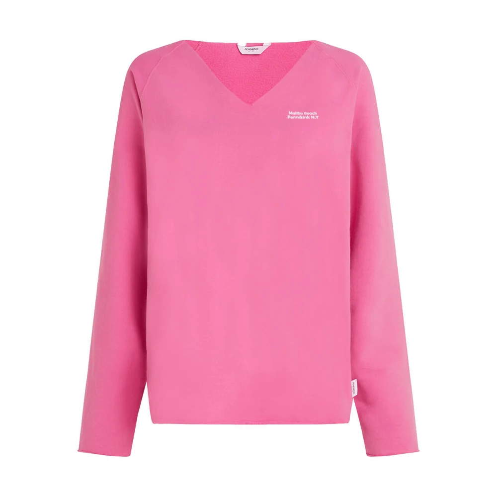 Penn&Ink N.Y Sweater Print Stijlvolle Sweater Pink Dames