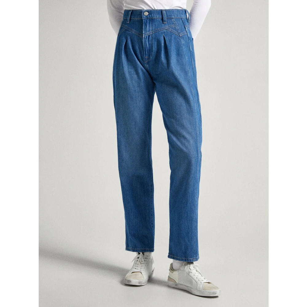 Pepe Jeans Denim Straight Jeans voor Vrouwen Blue Dames