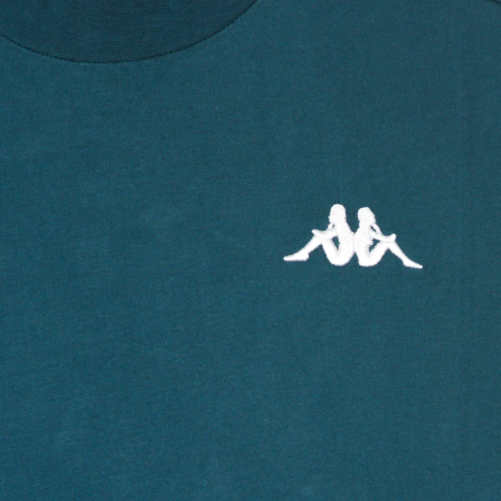 Kappa Blauw Petrol Zwart Heren T-shirt Blue Heren