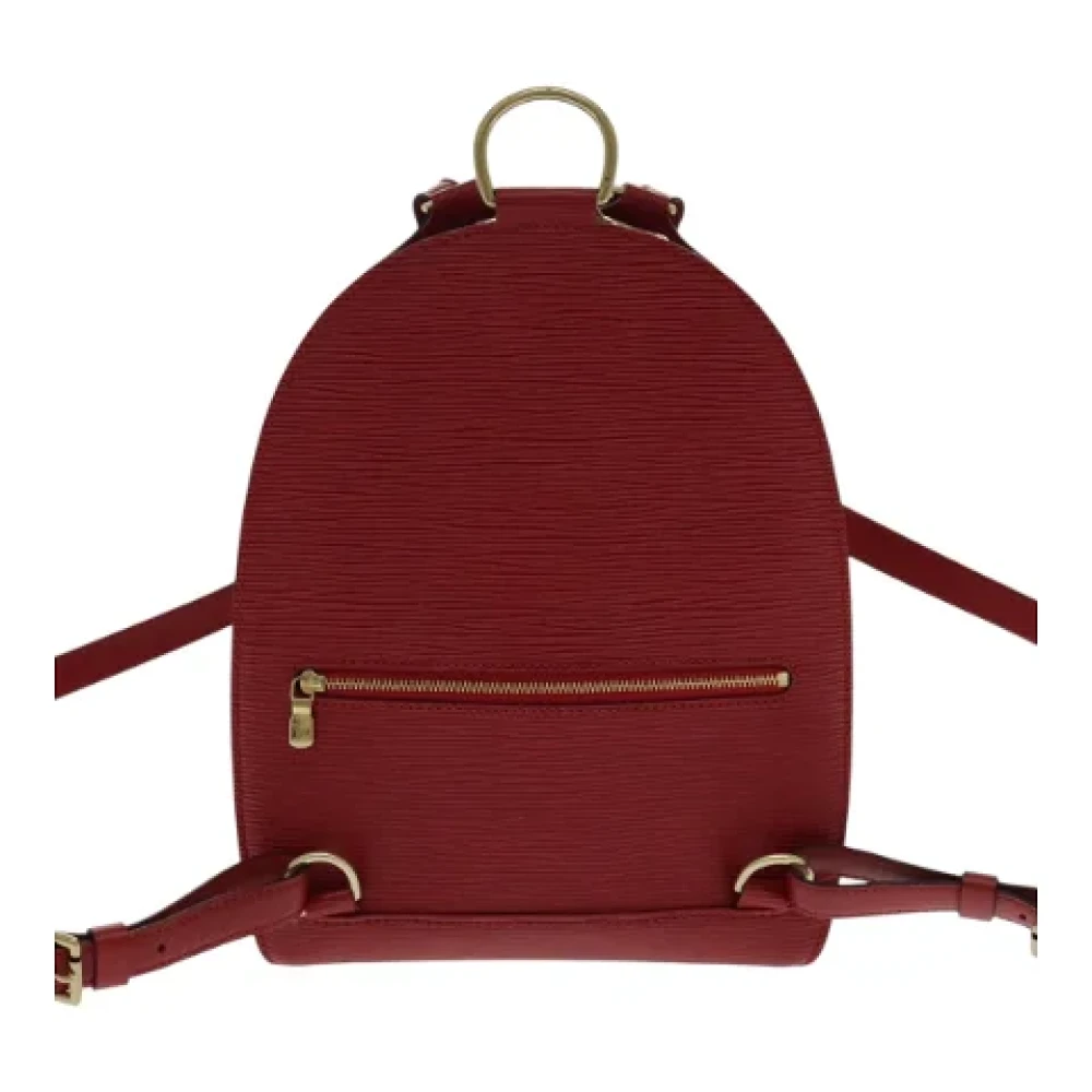 Louis Vuitton Vintage Pre-owned Leather backpacks Red Dames