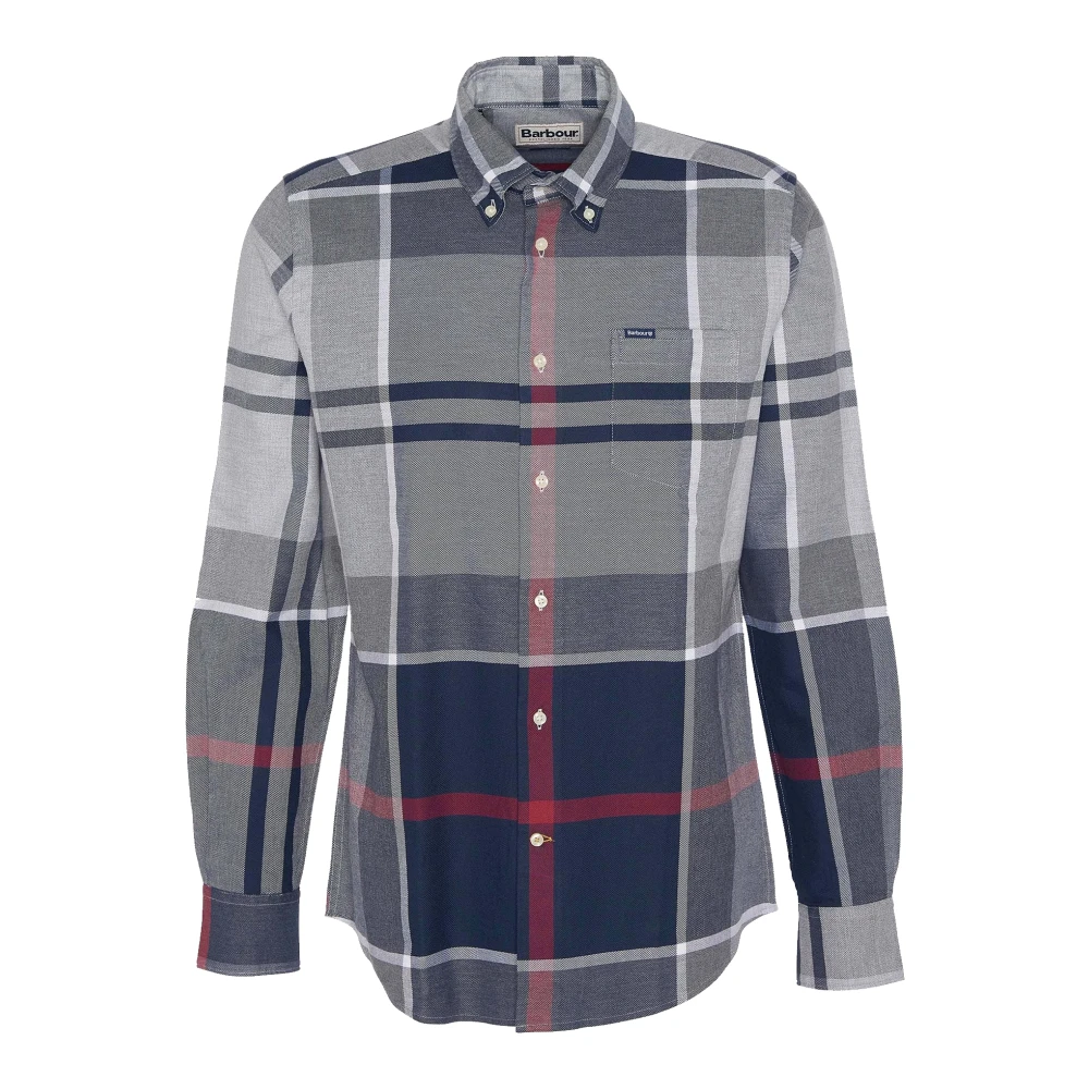 Barbour Tailored Blue Granite Shirt Blue Heren
