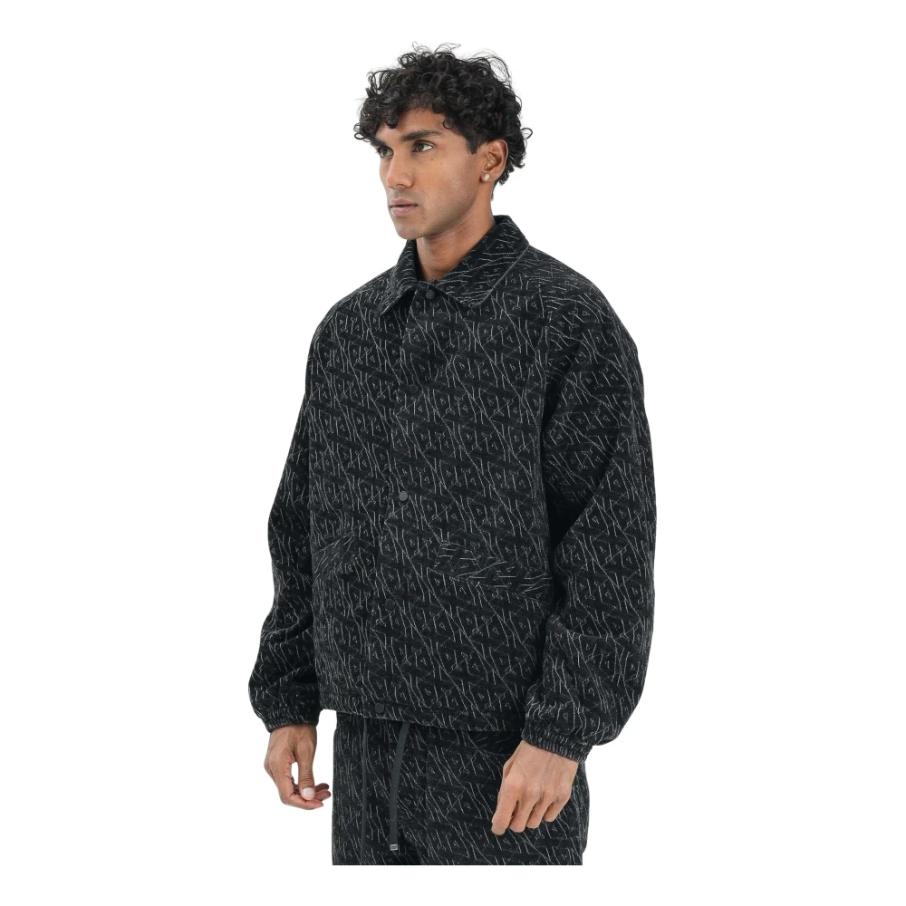 Armani Exchange Herren Schwarz Jacken, K, Mgröße: