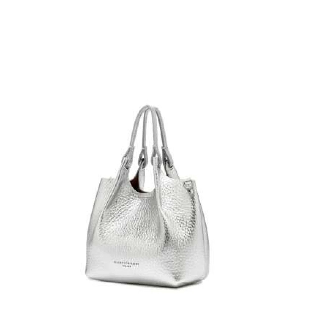 Gianni Chiarini Moderne leren handtas met magneetsluiting Gray Dames