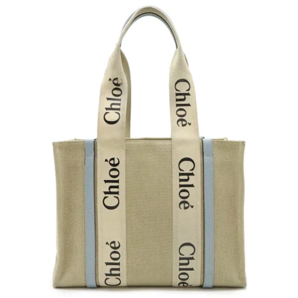 Chloé Pre-owned Canvas shoulder-bags Gray Dames
