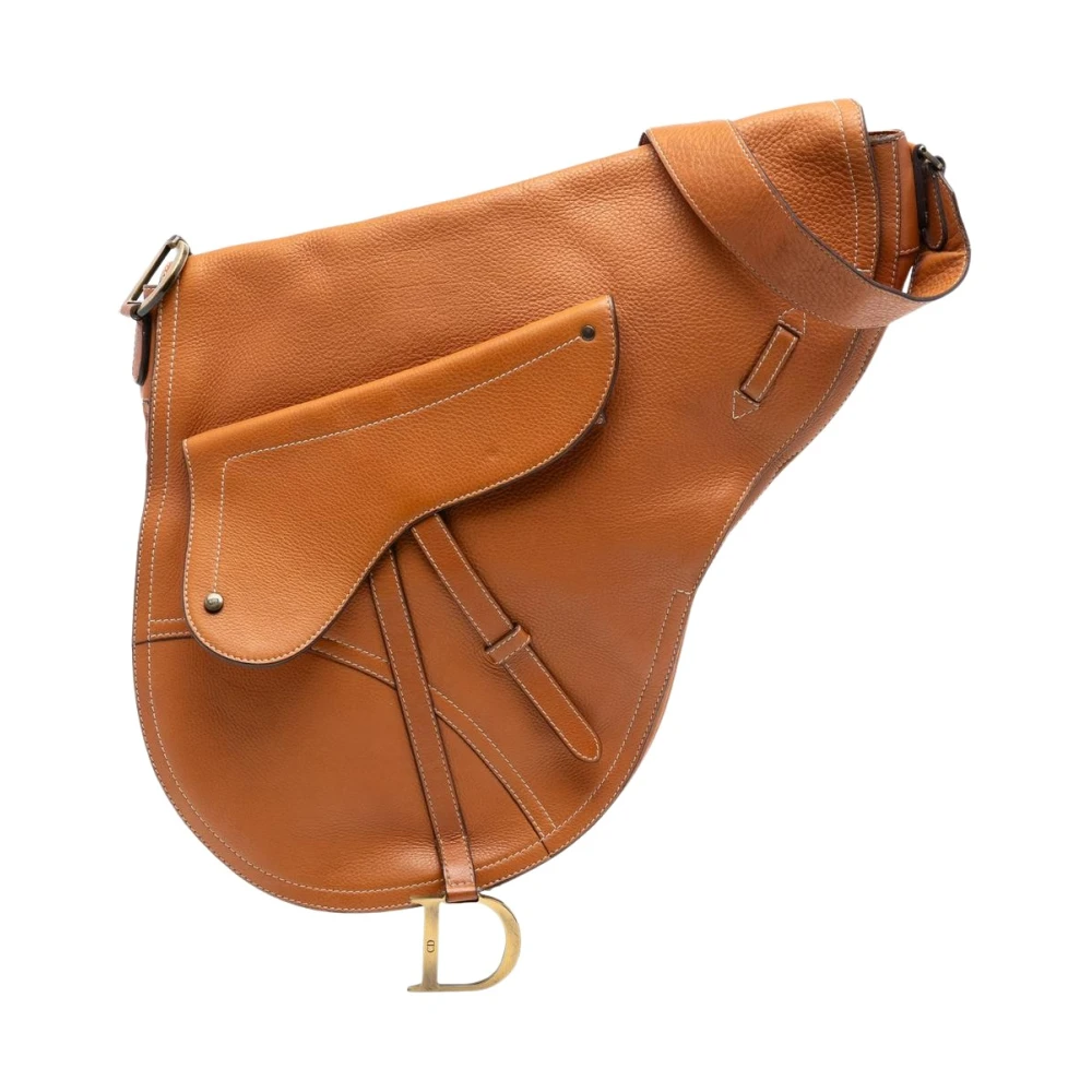 Dior Vintage Women's Brown Pre-Owned Saddle Bag