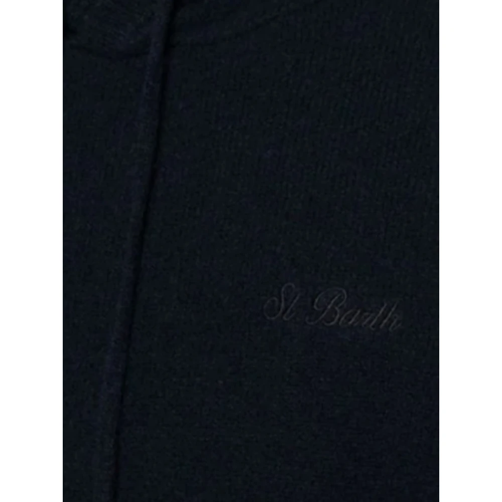 MC2 Saint Barth Blauw Navy Lamswool Trui Blue Heren