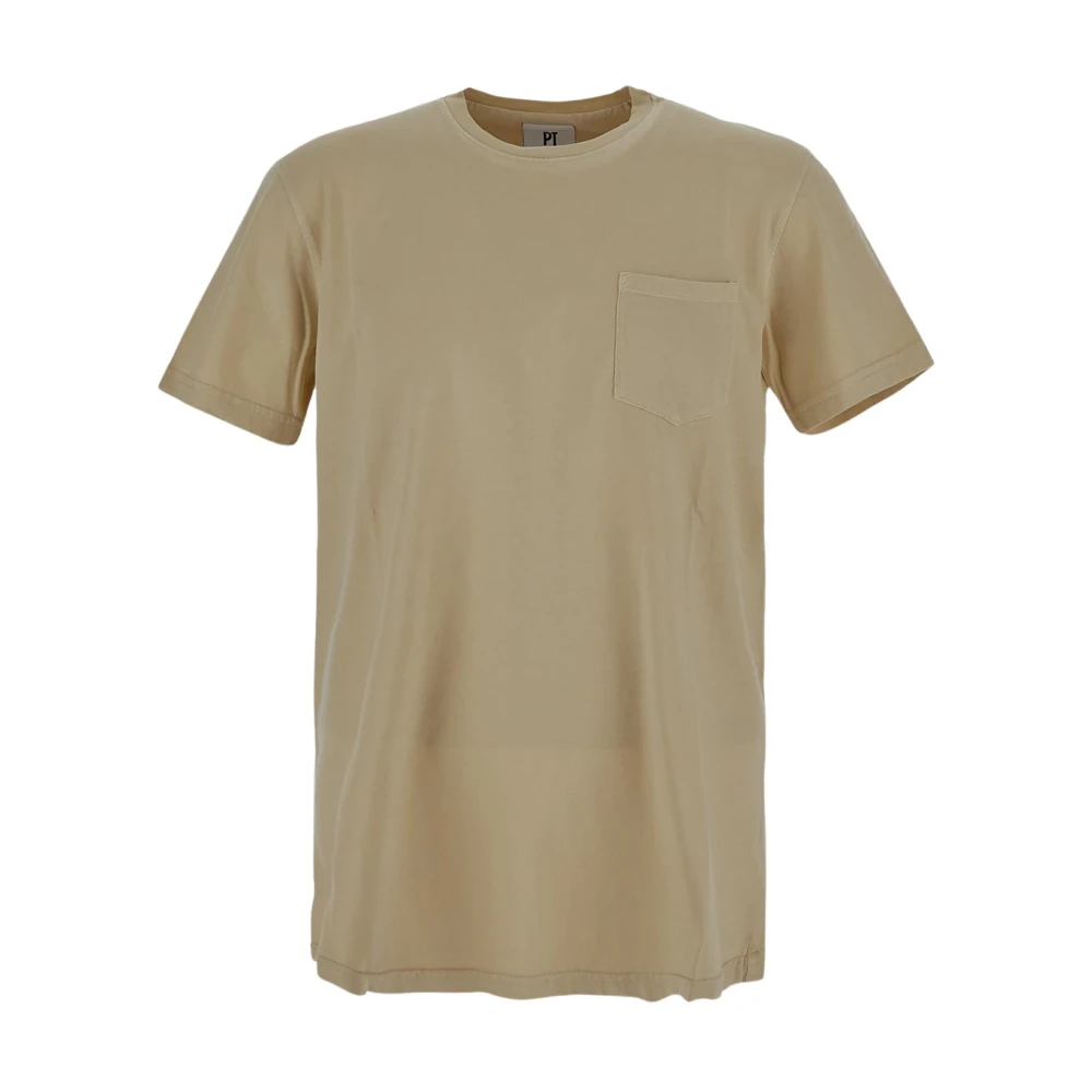 PT Torino Katoenen T-shirt in PT-stijl Beige Heren