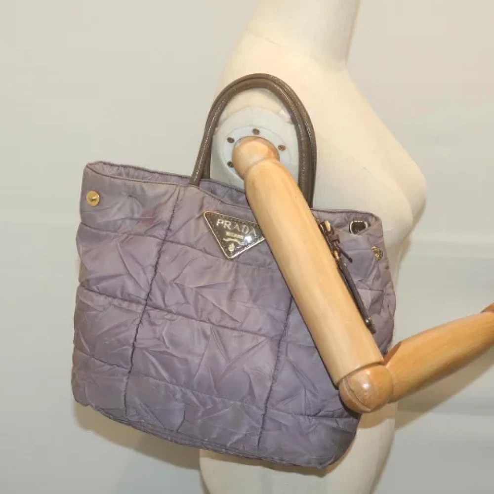 Prada Vintage Pre-owned Fabric prada-bags Purple Dames