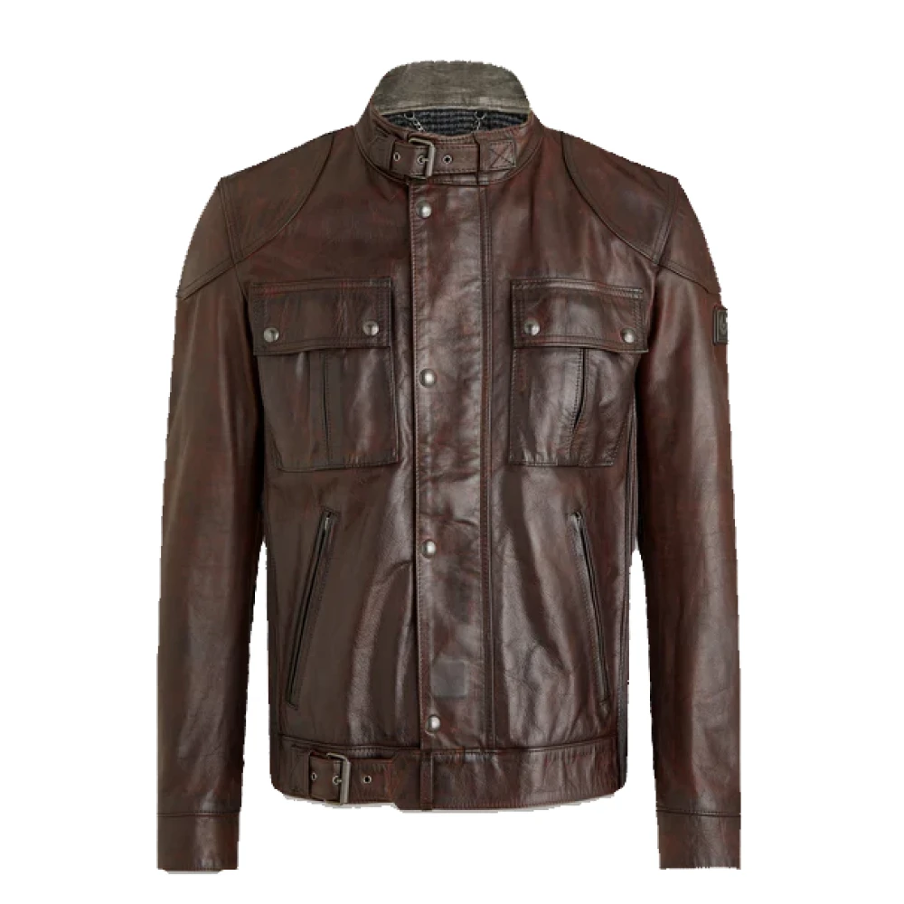 Belstaff Legacy Hand Waxed Leren Jas Brown Heren