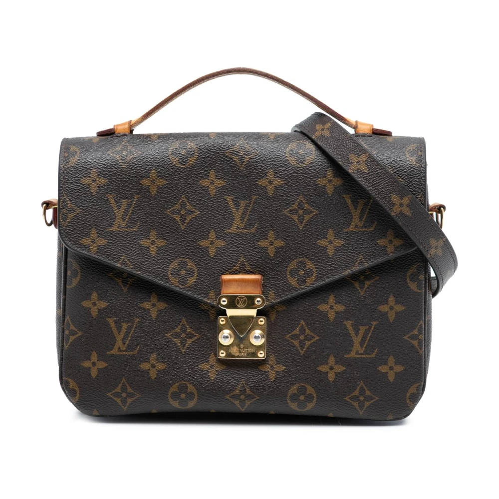 Louis Vuitton Vintage Women's Brown Pre-Owned Top Handle Satchel