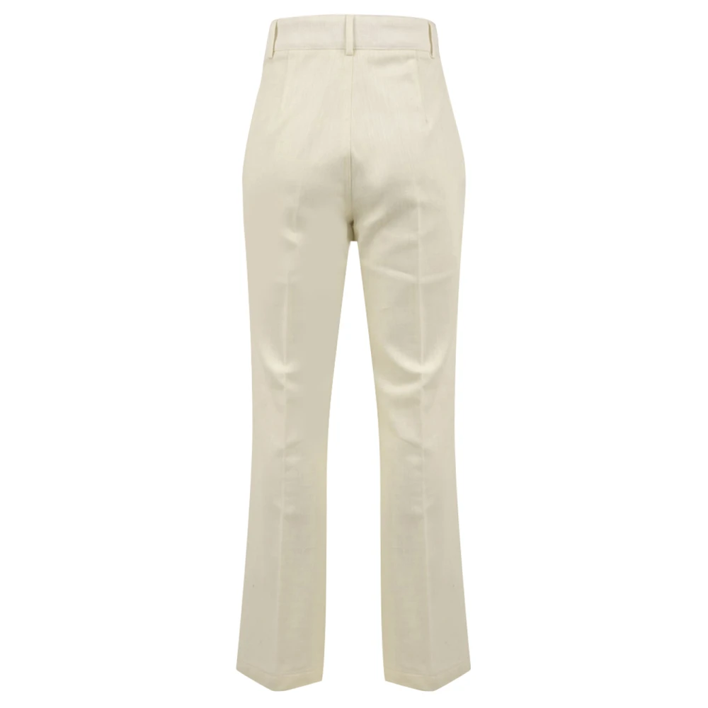 Attic and Barn Crème Lavendel Broek Atpa016 Model Beige Dames