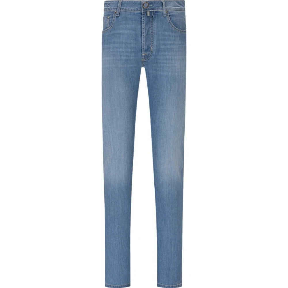 Jacob Cohën Herr Blå Jeans W35, Bomull, Bard Regular-Slim Jeans