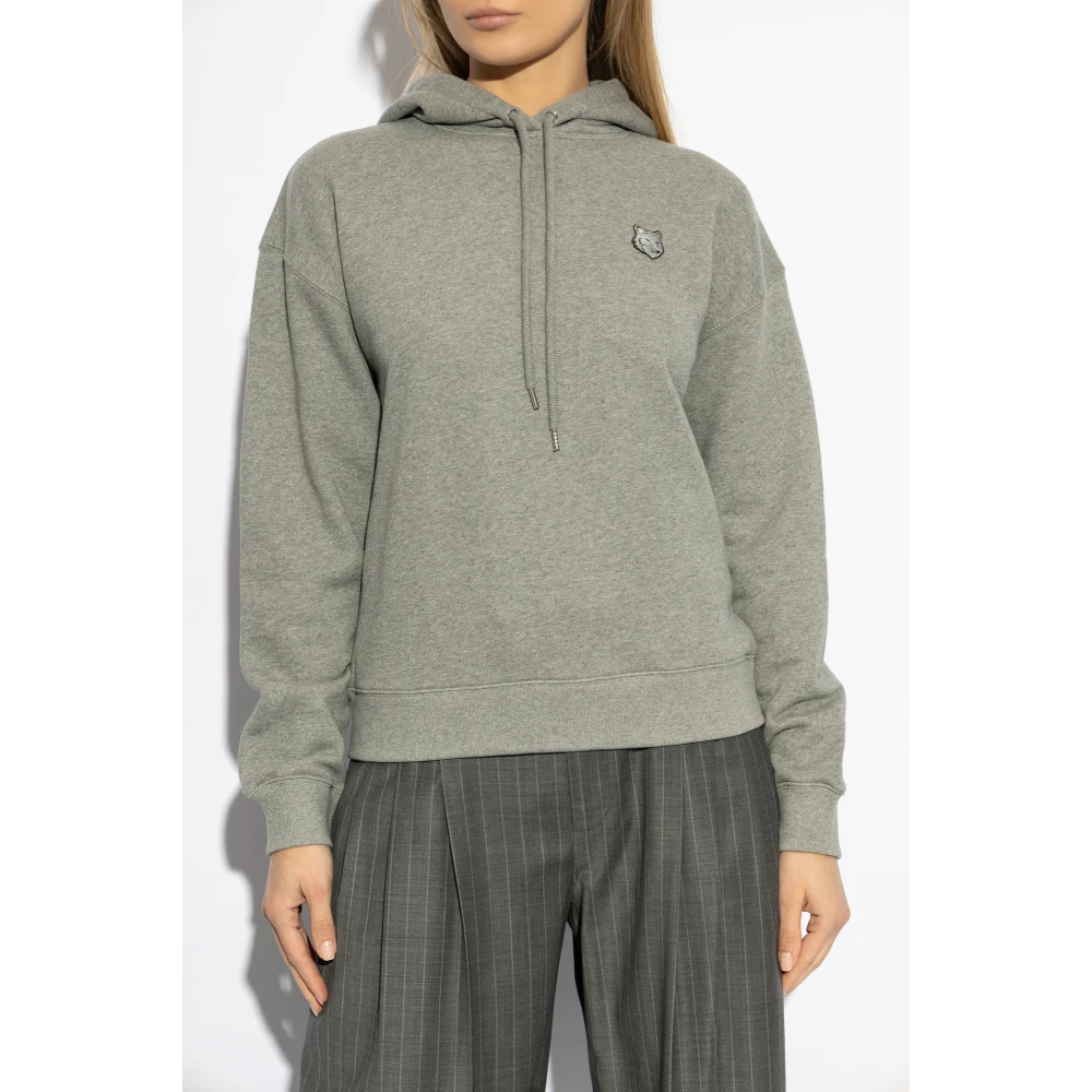 Maison Kitsuné Hoodie Gray Dames