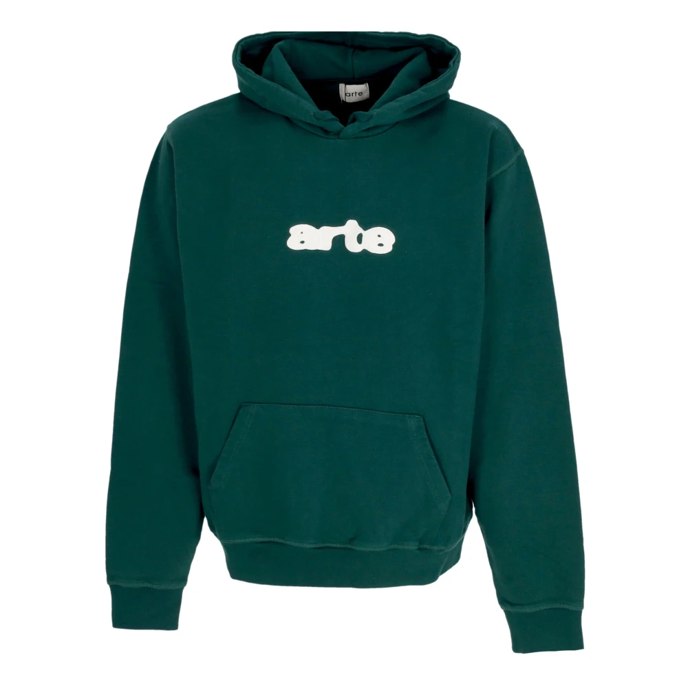 Arte Antwerp Groen Logo Geborduurde Hoodie Green Heren