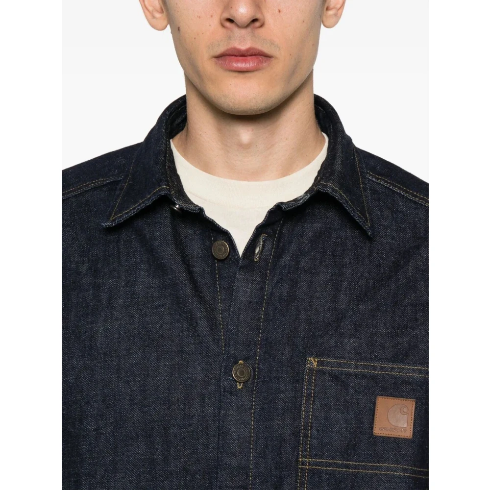 Carhartt WIP Stijlvol Lovilia Shirtjack Camano Blue Heren