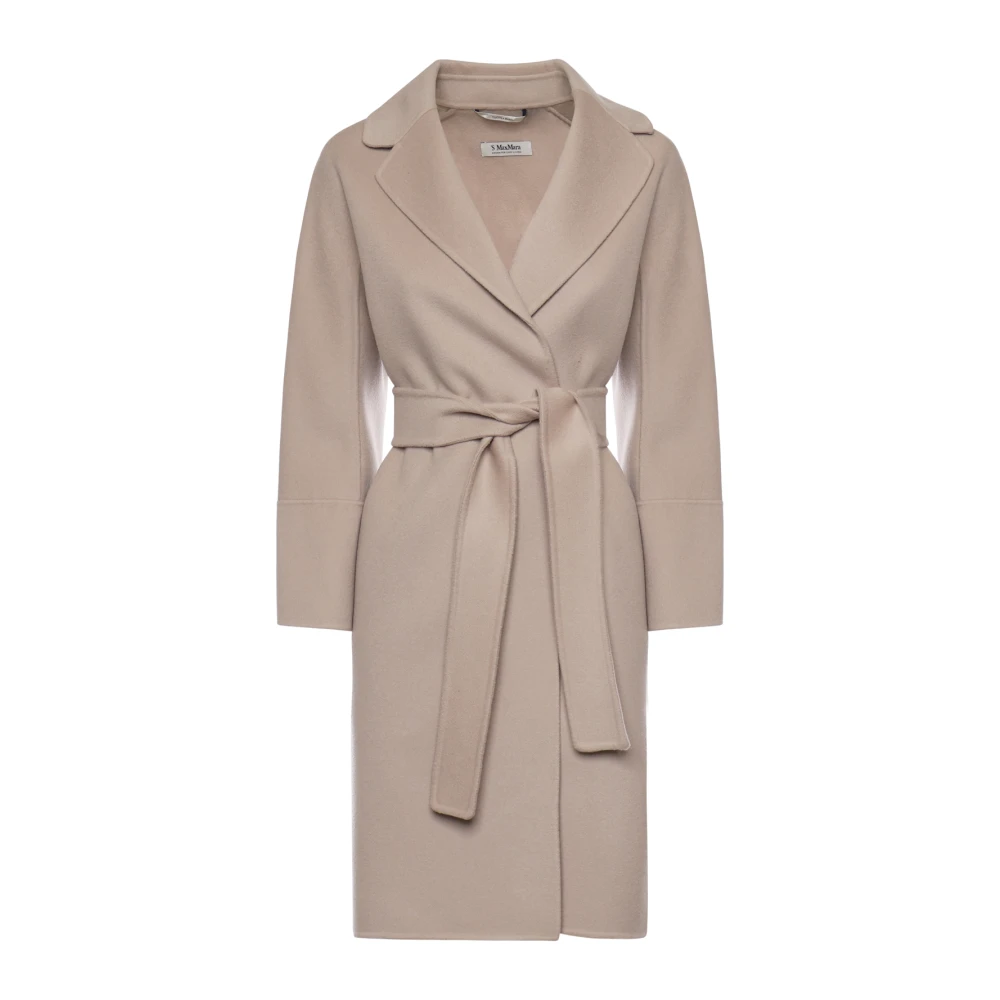 Max Mara Women's Beige Belted Coat - Belted Coats - Xs - Coats