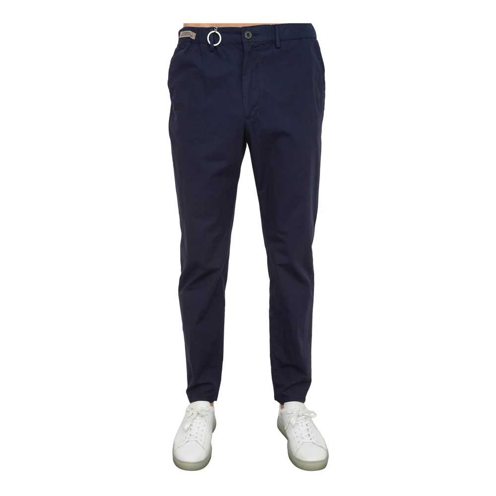 PAUL & SHARK Blauwe Casual Chino Broek met Coulisse Blue Heren