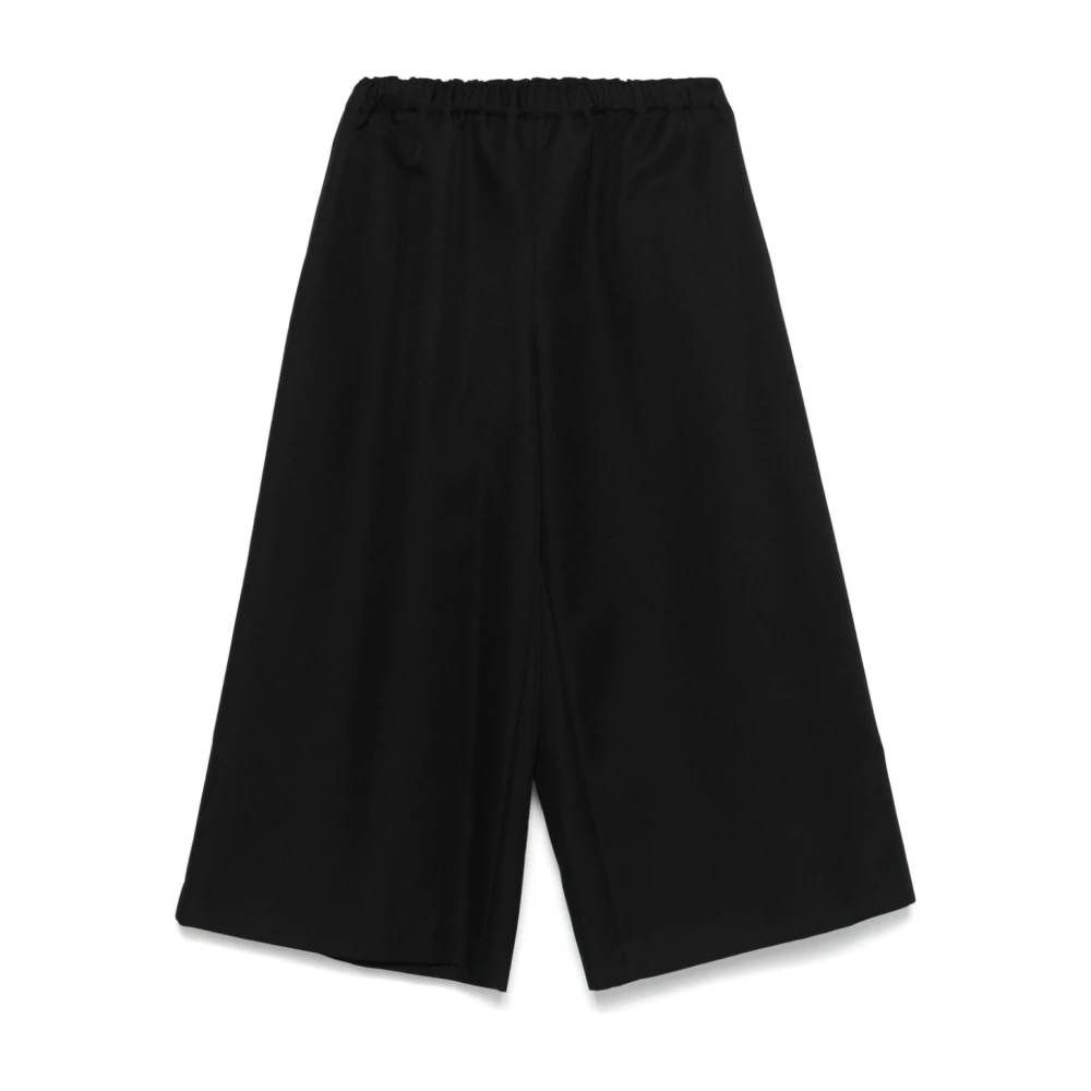 Comme des Garçons Zwarte Wijde Geknipte Broek Black Dames