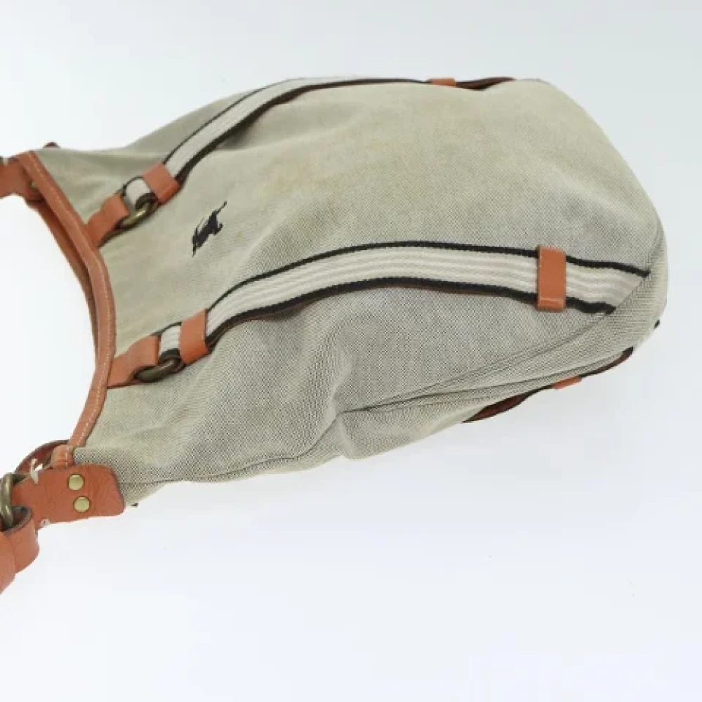 Burberry Vintage Pre-owned Canvas handbags Gray Dames