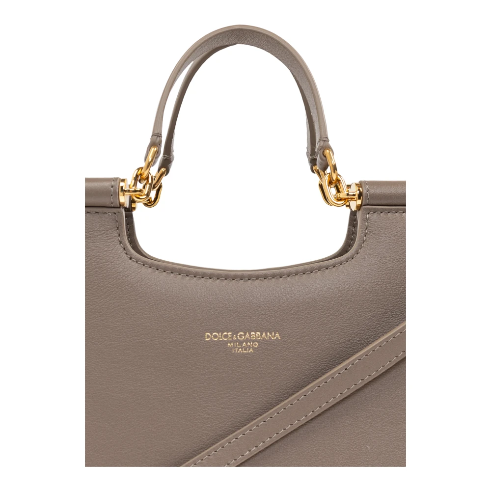 Dolce & Gabbana Handtas Sicily Klein Beige Dames
