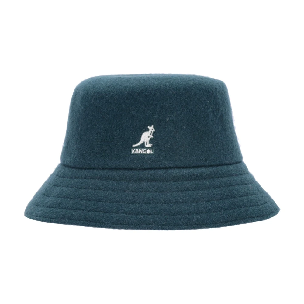Kangol Uomo Verde Lana Pino Secchio Cappello