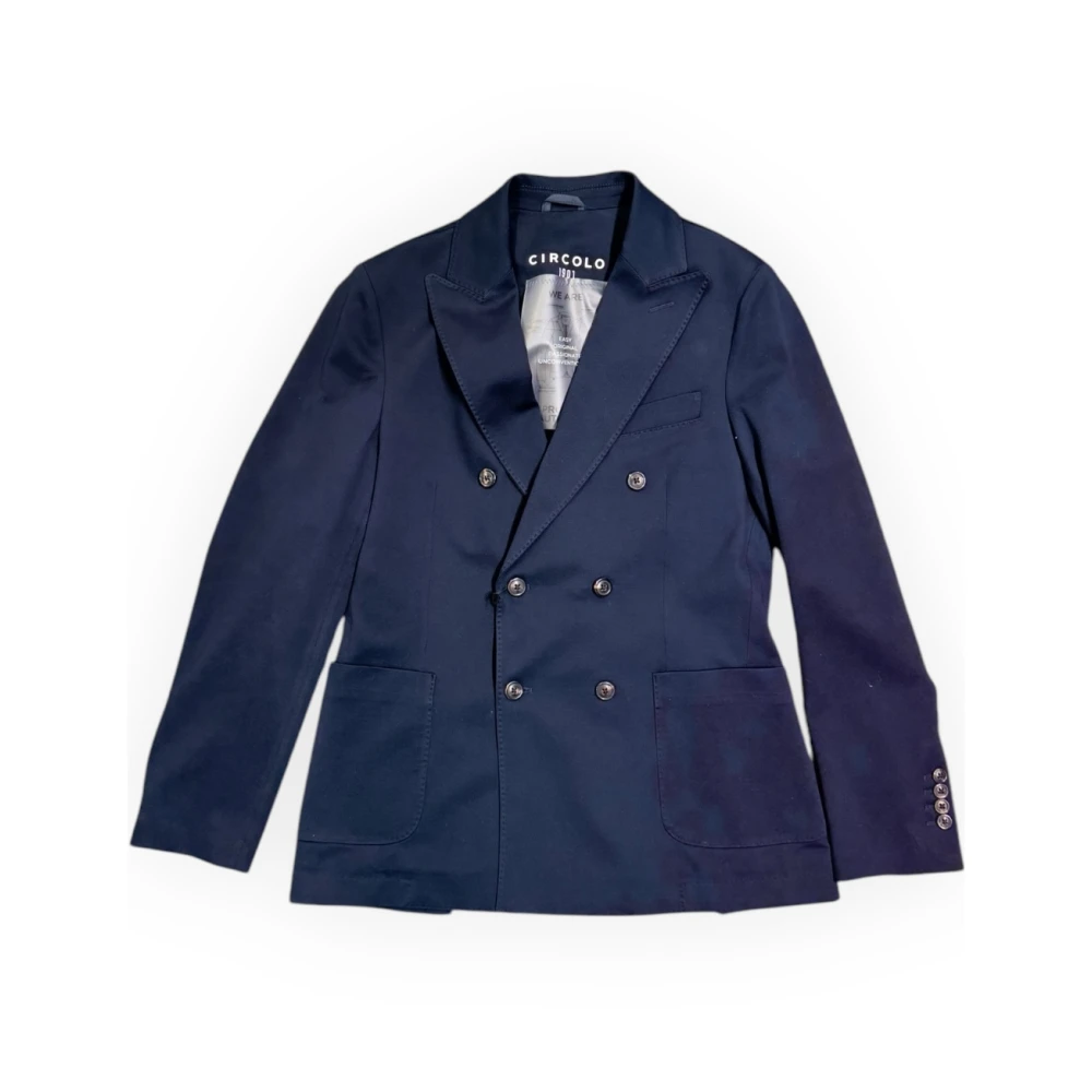 Circolo 1901 Piquet Dubbel-Borst Jas Blue Heren