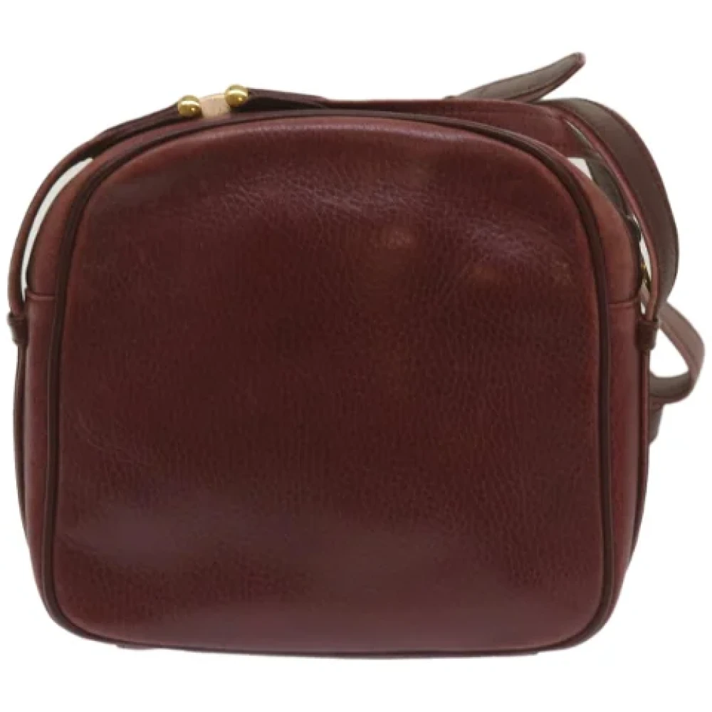 Cartier Vintage Pre-owned Leather shoulder-bags Red Dames