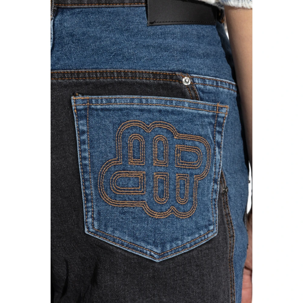 Munthe Jeans met logo Black Dames