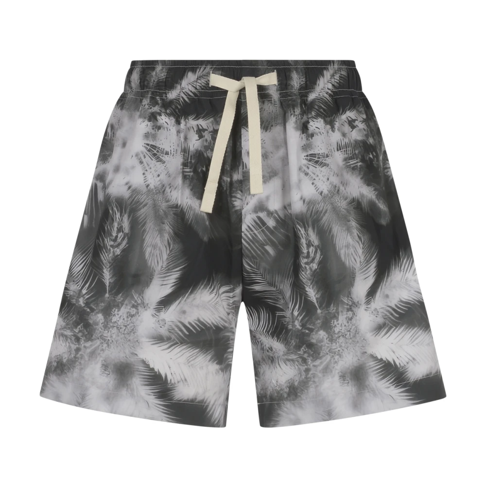 Palm Angels Blauwdruk Palmen Shorts Black Heren